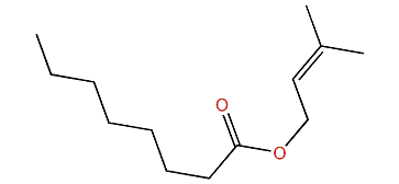 3-Methyl-2-butenyl octanoate